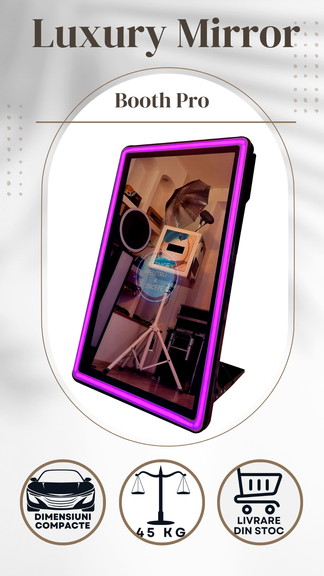 Oglinda foto Luxury Mirror Booth Pro